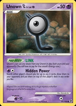 Great Encounters Unown [L] #91 card
