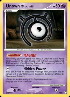 2007 Mysterious Treasures Unown [M] #66 card