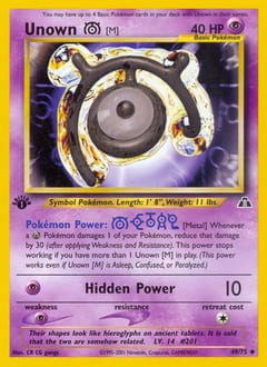 Neo Discovery Unown [M] #49 card