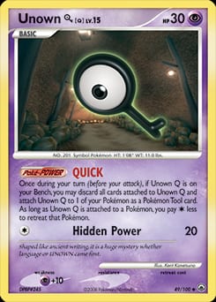 2008 Majestic Dawn Unown [Q] #49 card