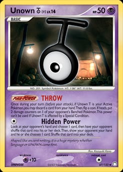 2007 Mysterious Treasures Unown [T] #67 card