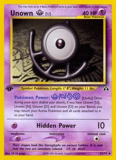 Neo Discovery Unown [U] #51 card
