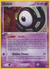 2005 Unseen Forces Unown #U card