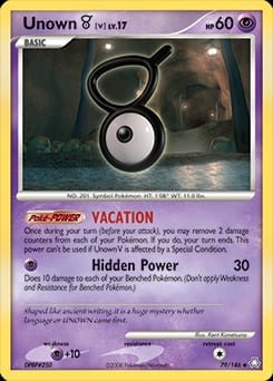 Legends Awakened Unown [V] #79 card