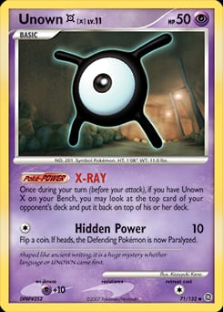 Secret Wonders Unown [X] #71 card