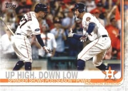2019 Topps Base Set Up High, Down Low #447 card