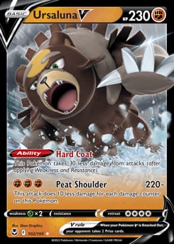 Silver Tempest Ursaluna V #102 card
