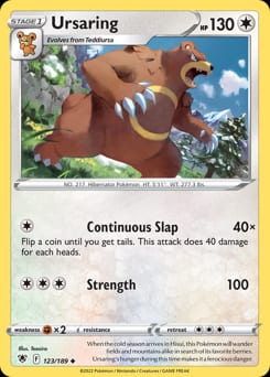 Astral Radiance Ursaring #123 card