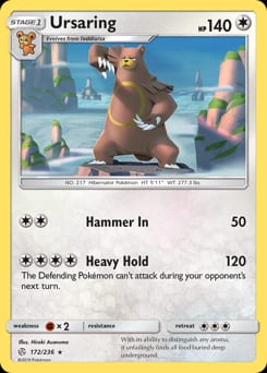 Cosmic Eclipse Ursaring #172 card