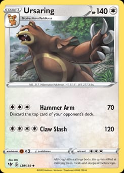 Darkness Ablaze Ursaring #139 card