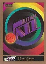 1990-91 SkyBox Base Set Utah Jazz Logo/Checklist #353 card