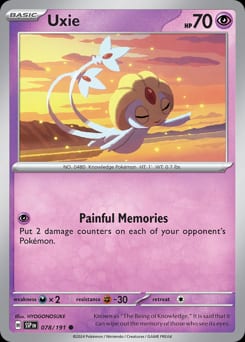 Surging Sparks Uxie #78 card