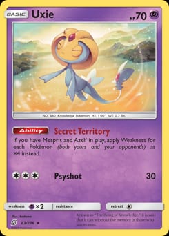 Unified Minds Uxie #83 card