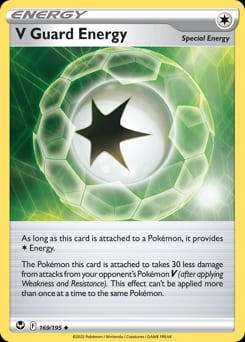 Silver Tempest V Guard Energy #169 card