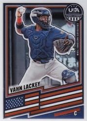 2026 Panini Stars & Stripes Prizm Base Set Vahn Lackey #28 card