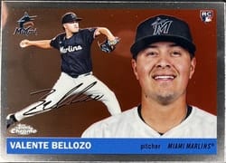 2025 Topps Chrome Platinum Base Set Valente Bellozo #308 card