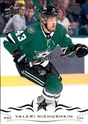 2018-19 Upper Deck Base Set Valeri Nichushkin #313 card
