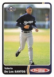 2003 Topps Total Base Set Valerio De Los Santos #59 card