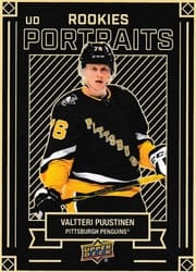 2022-23 Upper Deck UD Portraits Valtteri Puustinen #P-51 card