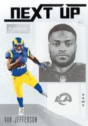 2020 Panini Playbook Next Up Van Jefferson #NU-27 card