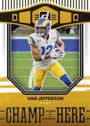 2022 Donruss Champ is Here Van Jefferson #CIH-18 card