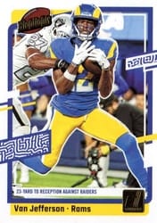 2023 Donruss Highlights Van Jefferson #H-VJ card