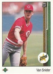 1989 Upper Deck Base Set Van Snider #23 card