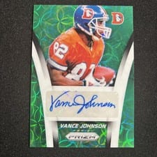 2024 Panini Prizm Flashback Autographs Vance Johnson #FBA-VJN card