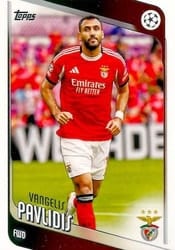 2025-26 Topps UEFA Club Competitions Base Set Vangelis Pavlidis #34 card