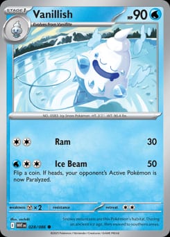 White Flare Vanillish #28 card