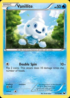 Dark Explorers Vanillite #33 card