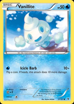 Noble Victories Vanillite #27 card