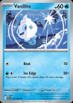 White Flare Vanillite #27 card