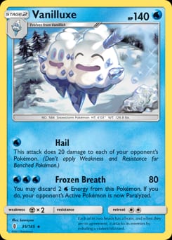 Guardians Rising Vanilluxe #35 card