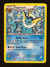 BW Black Star Promos Vaporeon #BW89 card