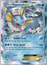 Generations Vaporeon-EX #24 card