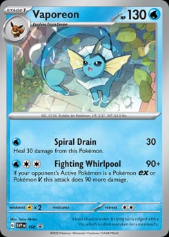 2022 Scarlet & Violet Promos Vaporeon #168 card