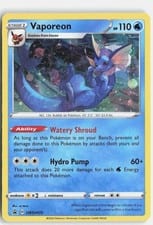 SWSH Black Star Promos Vaporeon #SWSH072 card