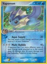 2005 Unseen Forces Vaporeon #19 card