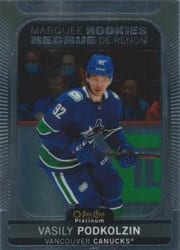2021-22 O-Pee-Chee Platinum Base Set Vasily Podkolzin #297 card