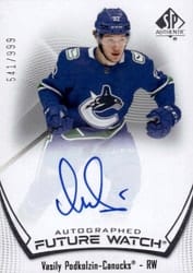 2021-22 SP Authentic Base Set Vasily Podkolzin #122 card