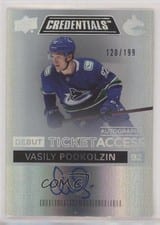 2021-22 Upper Deck Credentials Debut Ticket Access Autograph Vasily Podkolzin #DTAA-VP card
