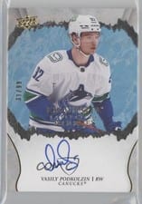 2021-22 Upper Deck Ice Exquisite Collection Rookie Signatures Vasily Podkolzin #R-VP card