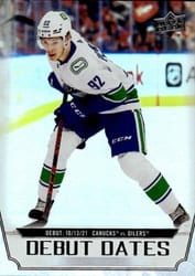 2022-23 Upper Deck Debut Dates Vasily Podkolzin #DD-2 card