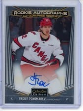 2024-25 O-Pee-Chee Platinum Rookie Autographs Vasily Ponomarev #R-VP card