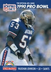 1990 Pro Set Base Set Vaughan Johnson #397 card