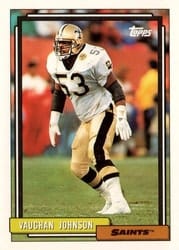 1992 Topps Base Set Vaughan Johnson #621 card