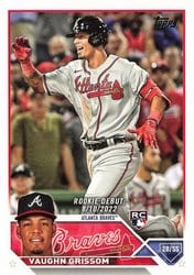 2023 Topps Update Base Set Vaughn Grissom #US24 card