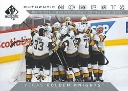 2018-19 SP Authentic Base Set Vegas Golden Knights - 5/20/18 The Finals #107 card