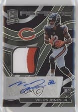 2022 Panini Spectra Aspiring Patch Autographs Velus Jones Jr #APA-VJO card